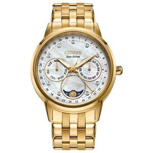 Citizen Diamond Dial Moon Phase Women's Watch